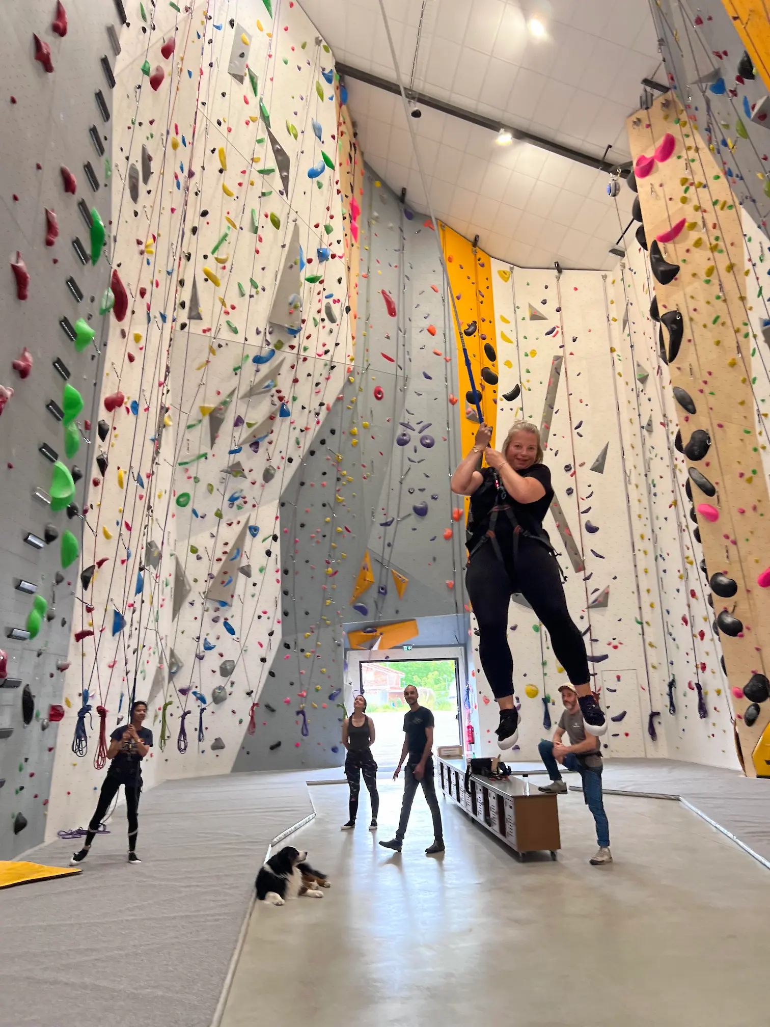 grimpeuse escalade voie