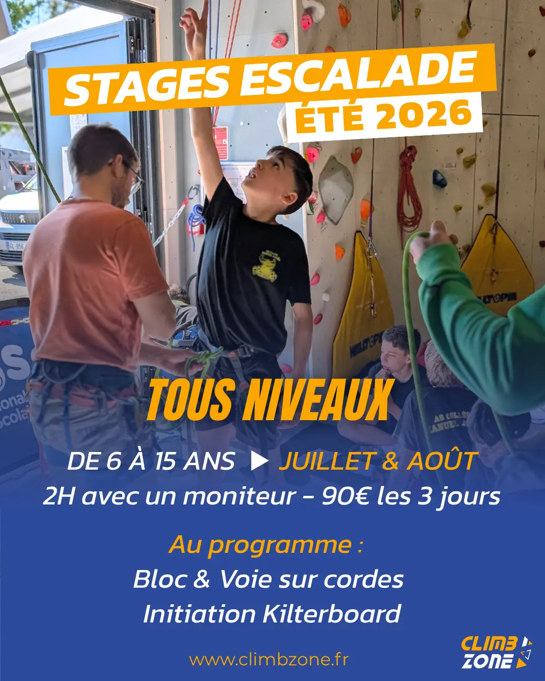 stages escalade ete 2026