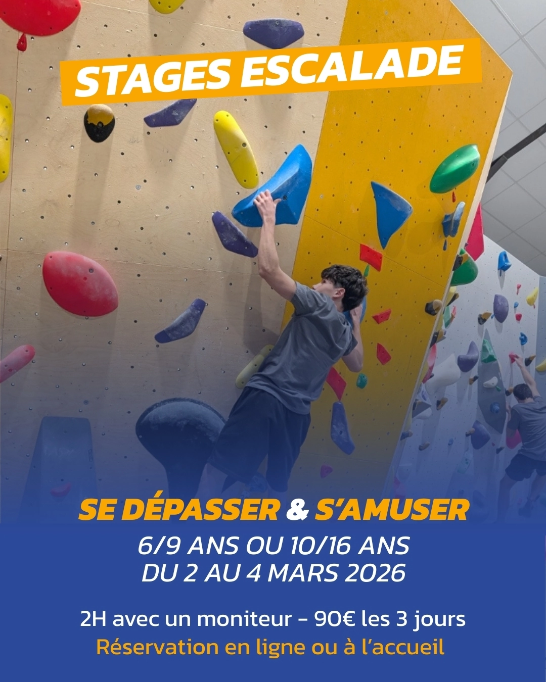 stages escalade mars 2026 climbzone